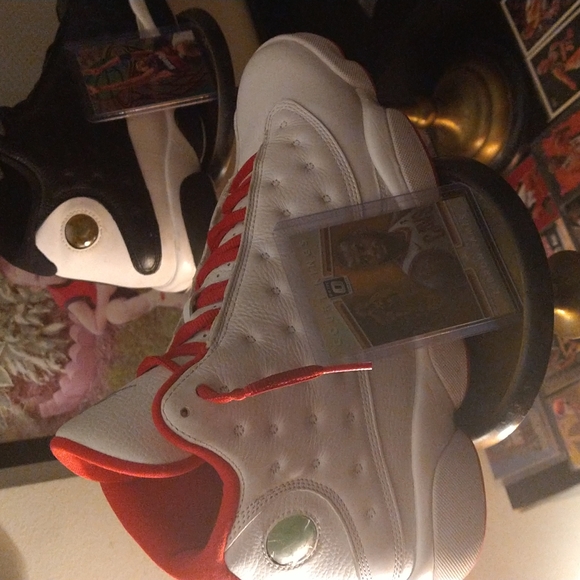 2017 Jordan retro 13s all white red inside red  bottom brand new!!! - Picture 7 of 12